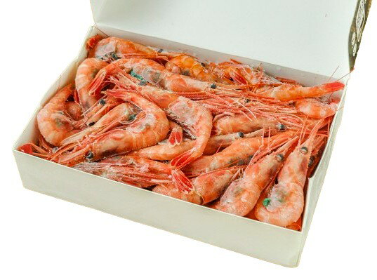 【朝市場直行】エビ　甘海老（2L）(入数50-70尾） ロシアほか　1000g位【冷凍】346354