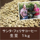 【送料無料】第3世界ショップ　業務用　サンタ・フェリサコーヒー生豆　1kg