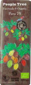 People Tree ペルー75　チョコレート　50g　x22個(ケース）　ピープルツリー　アリサン
