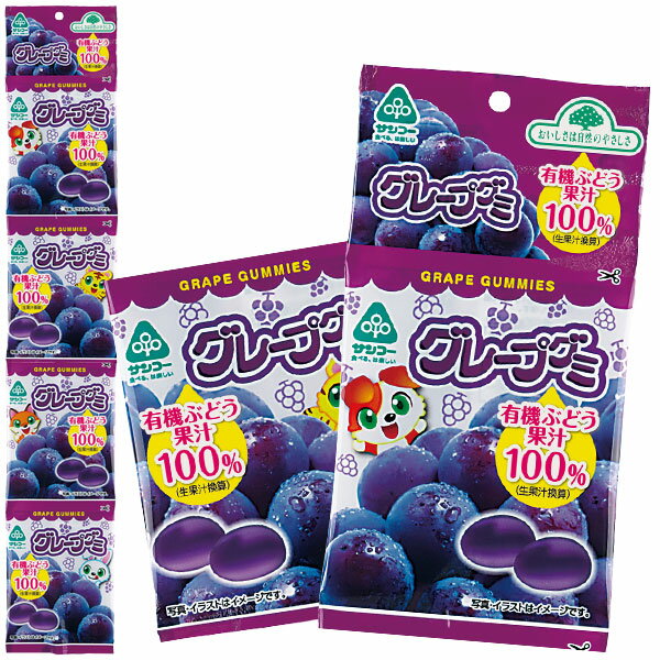 恒食　サンコー グレープグミ　80g(20g×4連)のサムネイル