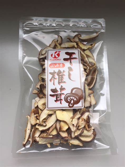 【送料無料(メール便)】恒食　国内産スライス干し椎茸　30g