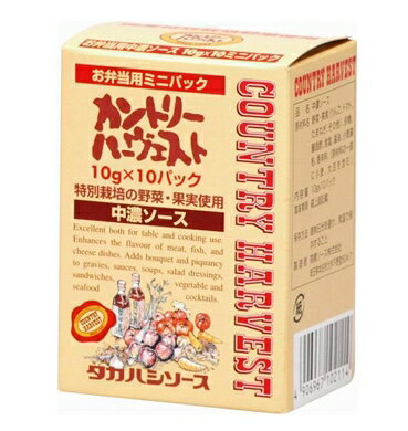 恒食　高橋ソース　カントリーハーヴェスト　中濃ソースミニパック（お弁当用）100g（10g×10包）