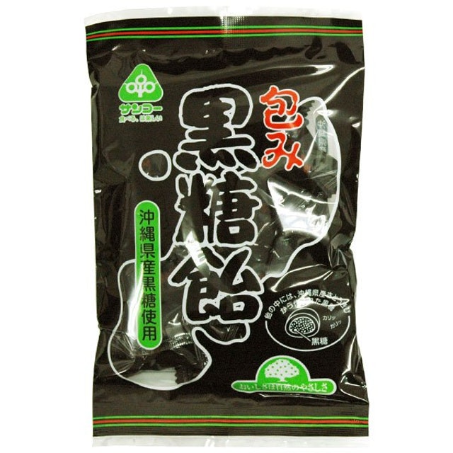 【送料無料(メール便)】恒食　サンコー　包み 黒糖 飴　95g