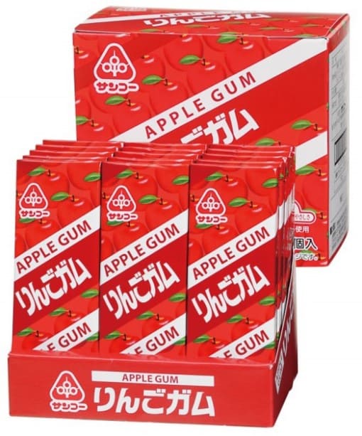 ムソー　サンコー　りんごガム　10粒入　x15個（ケース）
