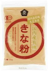 希少な国内産有機大豆を香ばしく炒り上げた、風味豊かなきな粉です。有機JAS認定商品です。あべかわ餅、くず餅、わらび餅、おはぎ、お団子にかけてお召し上がりください。きな粉ドリンクや、クッキーなどのお菓子作りの材料にもお使いいただけます。 原材料： 大豆（国産）