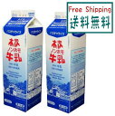 【送料無料】木次 ノンホモ牛乳 1L x2個セット【冷蔵】 低温殺菌 均質化 搾りたて 均質化 生乳 奥出雲