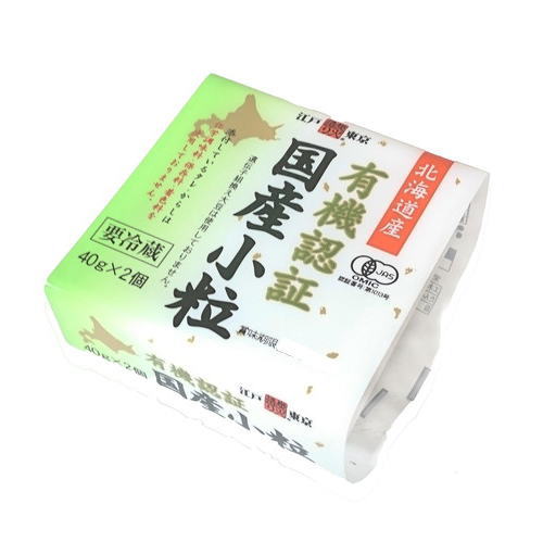 ムソー　保谷納豆　有機認証国産小粒　80g（40gx2パック