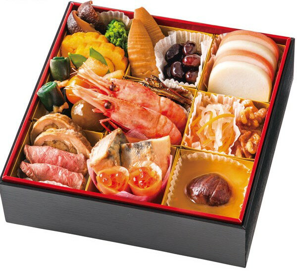 【おせち・お正月】【送料無料】盛付おせち料理『彩』セット 重あり 23品 約2人前【冷凍】※メーカー直送品【代引不可・同梱不可】【配送時間指定不可】ムソー