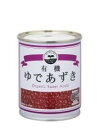 ムソー　遠藤製餡　オーガニックゆであずき・缶入　250g　x6個セット