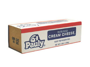 【送料無料】ポーリー　クリームチーズ　1.36kg　x2個セット【冷蔵】