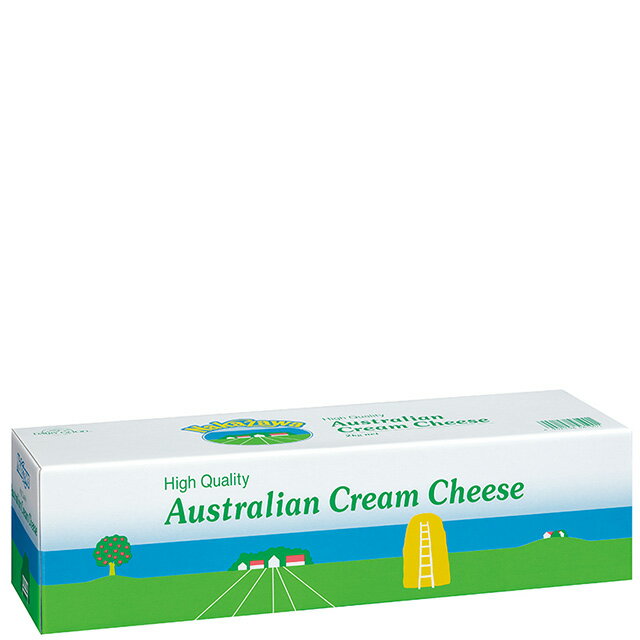 乳風味が強く、しっかりとしたボディー感が特長のオーストラリア産クリームチーズです。 加熱するとソフトでなめらかになるので作業性に優れています。 特に各種チーズケーキの材料として、製菓適性に優れています。 内容量　　2kg 種類別　　ナチュラルチーズ 保存方法　要冷蔵・0〜6℃ 原材料名　生乳、クリーム、食塩/安定剤（カロブビーンガム） 成分 脂肪分32.5% ※参考値
