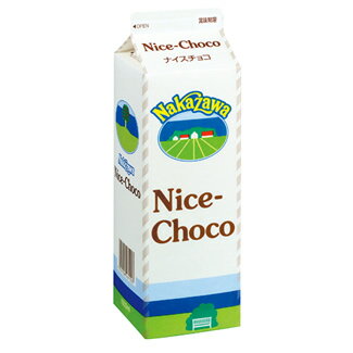 【送料無料】中沢乳業 ナイスチョコ 1000ml×4個セット【冷蔵】