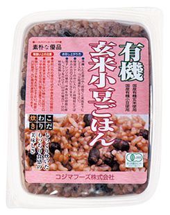 【送料無料(メール便)】オーサワ　有機玄米小豆ごはん　160g　x2個セット