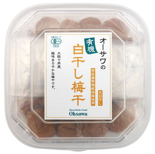 奈良産有機梅使用　大粒で肉厚、果肉が柔らかく酸味まろやか■天日干し　■塩分18〜20%原材料　有機梅（奈良産）、食塩（モンゴル天然湖塩）