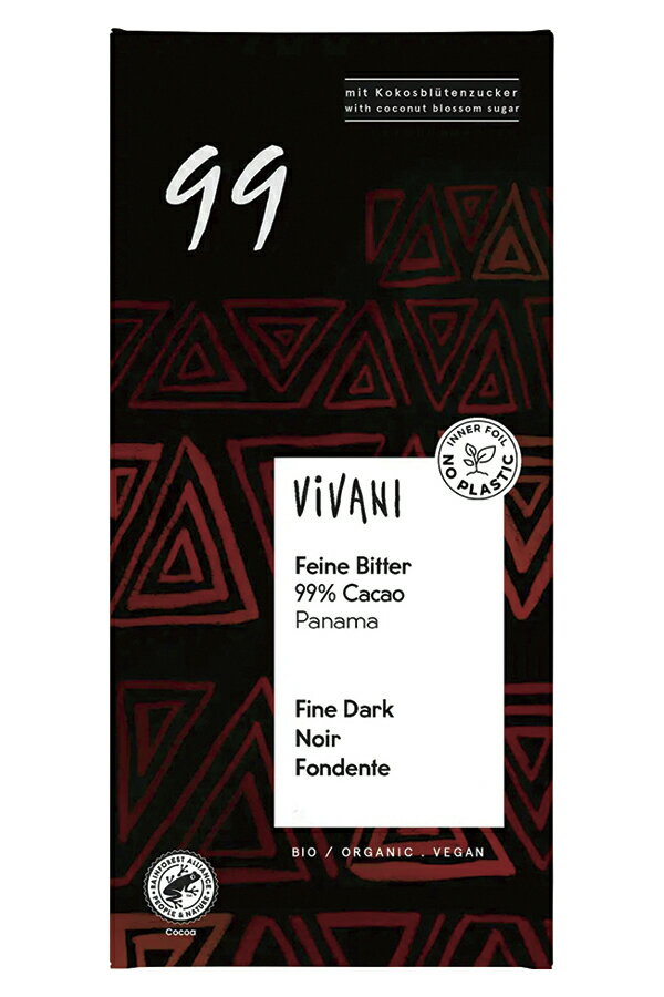 ヴィヴァーニ（Vivani）オーガニックファインダークチョコレート99%　80g