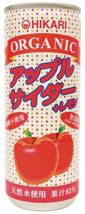 【送料無料】オーサワ　ヒカリ アップルサイダー＋レモン　250ml　x4個セット