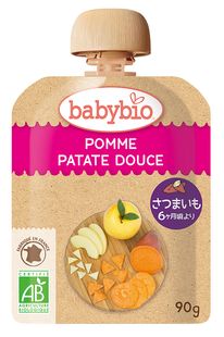 【送料無料】オーサワ　baby bio　有機ベビースムージー (アップル・スイートポテト)　90g　x2個セット