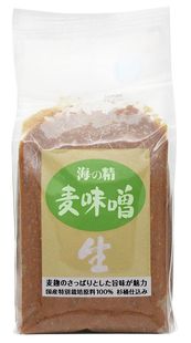 【送料無料】オーサワ　海の精　国産特栽　麦味噌　1kg　x2個セット