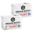 【送料無料】【直輸入品】グラスフェッド有機バター(食塩不使用)250gx2 冷蔵