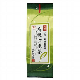 【送料無料（メール便）】有機玄米茶　120g　童仙房茶舗　創健社