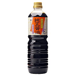 【送料無料】創健社　丸島醤油 純正醤油　こいくち　1L　x2個セット 1