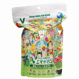 創健社　東京ファインフーズ　Vエイド保存パン　抹茶クロレラ＆あずき　1個