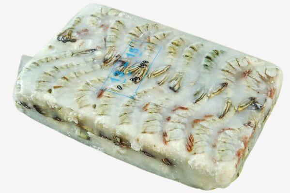 【BlackFridayセール・ポイント10倍】【朝市場直行】エビ　無頭殻付きブラックタイガー（13-15）（入数 52-60尾）インドネシアほか 1800g位【冷凍】2866(4)