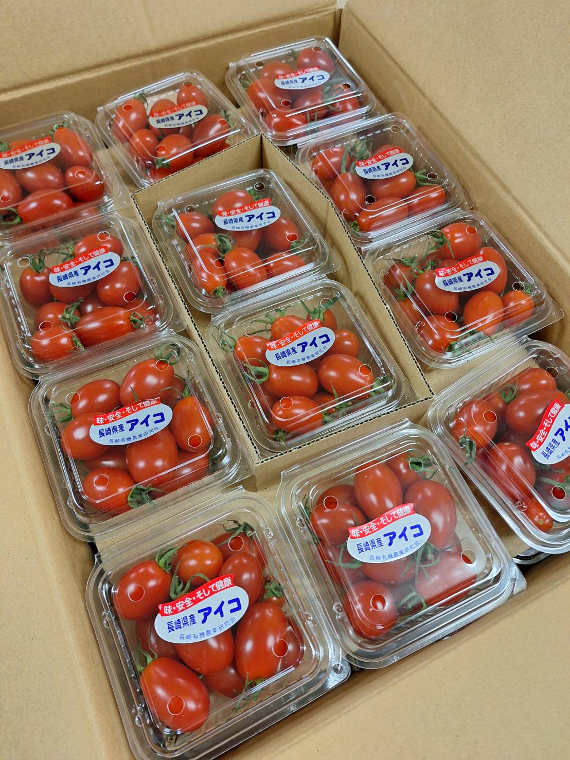 【減農薬】長崎のアイコ（ミニトマト）200gP×24P/箱【冷蔵】