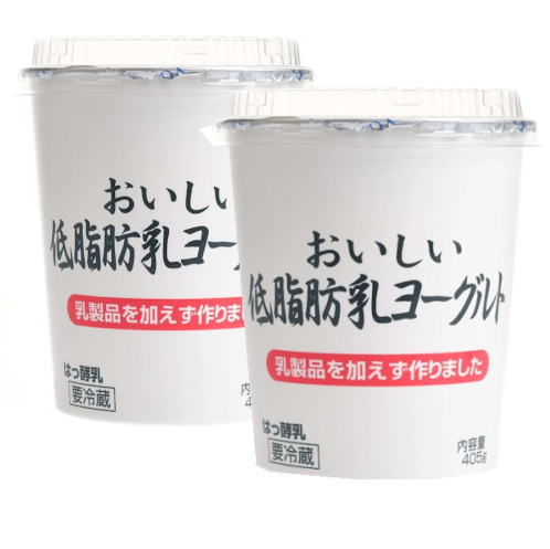 タカハシ乳業　おいしい低脂肪ヨーグルト　405g　x2個セット【冷蔵】