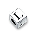 Bling Jewelry ブロック レター L アルファベット イニシャル チャーム ビーズ女性 10 代 .925 スターリング シルバー ヨーロッパのブレスレットのため(4)