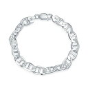 Bling Jewelry 「イタリア製のメンズ用太くて重いソリッド.925スターリングシルバー9mmマリンアンカーマリナーチェーンリンクブレスレット9インチ」(4)