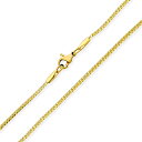 Bling Jewelry ユニセックス 薄型 強力 シンプル スタイリッシュ フラット 蛇型 チェーン ネックレス イエローゴールドメッキ ステンレススチール...