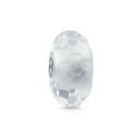 Bling Jewelry 固体半透明で明確な白いFaceted Muranoガラス.925の純銀製の中心のスペーサーのビードは女性のティーンのためのヨーロッパ...