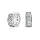 Bling Jewelry 女性用のミニマリストキュービックジルコニアパヴェCZバンドカートリッジイヤーカフクリップラップヘリックスイヤリング.925スターリングシルバー