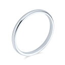 Bling Jewelry カスタマイズ可能なユニセックスカップル用.925スターリングシルバー結婚指輪、男性と女性のためのシンプルで磨かれたミニマリストドームデザイン、2,3,4 MM