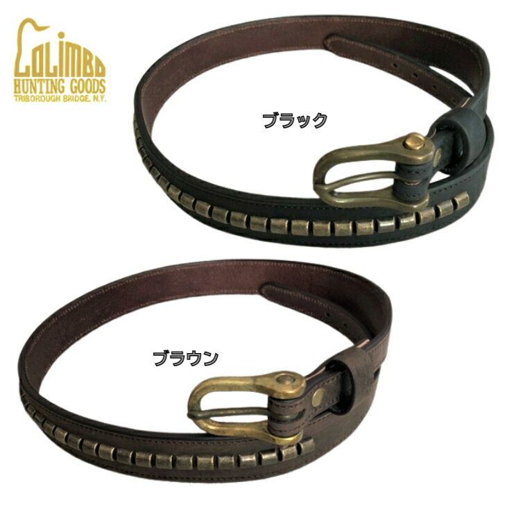 【COLIMBO】 Blackhills Leather Belt BROWN BRACK ブラックヒルズ レザー ベルト ブラック ブラウン コリンボ ベルト スタッズ