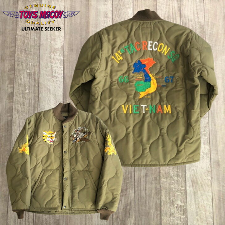 【TOYS McCOY】 CWU-9P/ JACKET CIVILIAN TYPE BUGS BUNNY ”14TH TAC RECON SQ” トイズマッコイ バッグスバニー ベトジャン スーベニアジャケット スカジャン