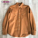 【TOYS McCOY】 LEATHER SHIRT トイズマッコイ レザーシャツ ウェスタン カウハイド 別注