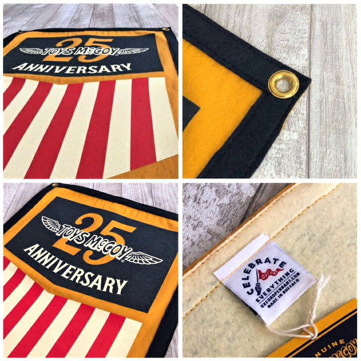【トイズマッコイ】 コメモラブル キャンプ フラッグ 25周年 アニバーサリー COMMEMORABLE CAMP FLAG " 25TH ANNIVERSARY " TOYS McCOY アメリカ製 MADE IN USA