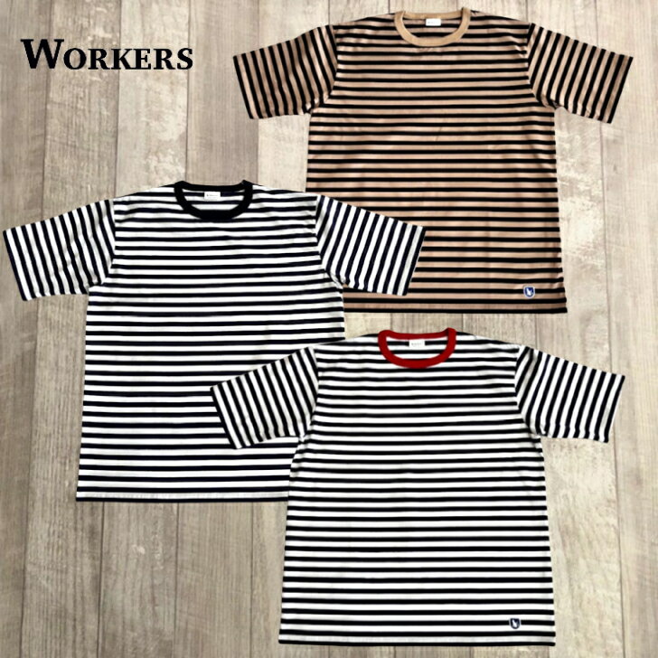 Rakuten - 【ワーカーズ】 ボーダー T ショート スリーブ WORKERS Border T, Short Sleeve