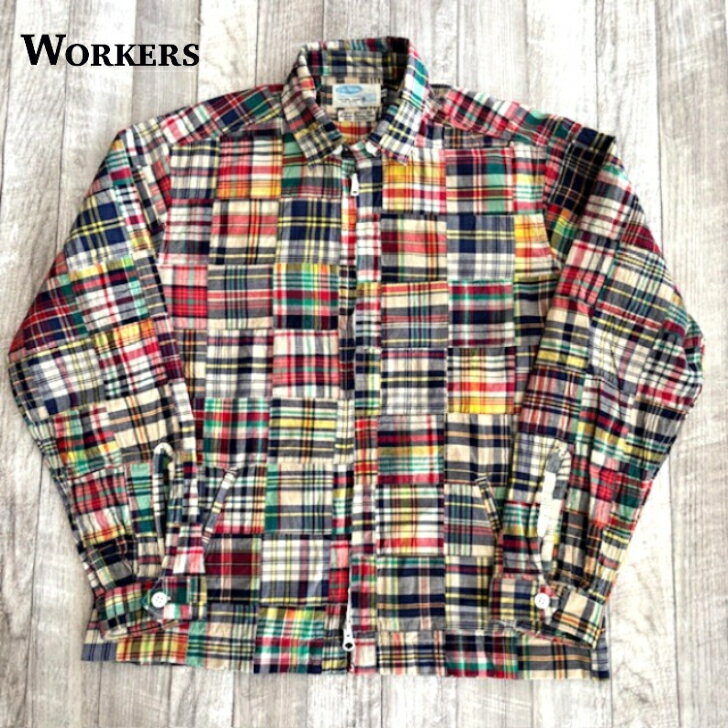  スイング トップ パッチワーク マドラス WORKERS Swing Top, Patchwork Madras