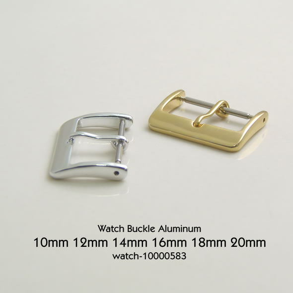 【尾錠】10mm、12mm、14mm、16mm、18mm、20mm Gold Silver Buckle / 時計バンド ベルト 留め金具 鏡面仕上げ バックル 2