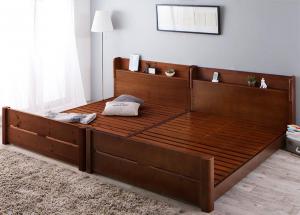すのこベッド すのこ ベッド シングルベッド ベッドフレーム ベット 収納 収納付き 収納ベッド 跳ね上げ 跳ね上げベッド おしゃれ 大容量 ベッドフレームのみ ワイドK240(SD×2) フレームカラー ブラウン 組立設置付
