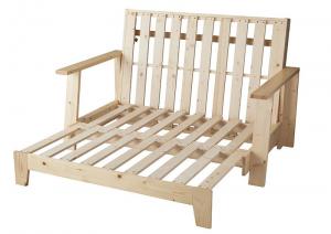 【24日12時〜★P5倍&最大1500円クーポン】敷布団で楽しむ伸縮型天然木すのこソファベッド フレームのみ 幅140cm