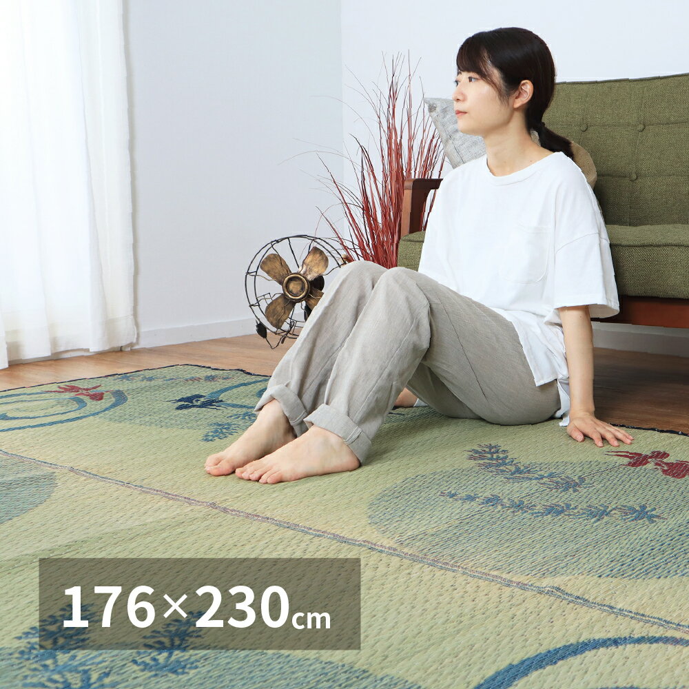 Rakuten - い草ラグ 涼水 176×230cm