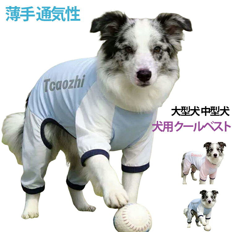 大型犬・中型犬用の夏向けクールベストです。薄手で通気性抜群、暑い夏でも快適に着用できます。脱毛防止と虫よけ効果でペットをしっかり守ります。四つ足設計でしっかりフィット、動きやすいです。柴犬、シェパ、ゴールデンレトリバー、レトリーバー、ラブラドールなどの大型～中型犬に最適な服です。 サイズ 2XL 3XL 4XL 5XL 6XL 7XL サイズについての説明 2XL 首回り：36cm 胸囲：53cm 背丈：40cm 体重参考：8–9.5kg 3XL 首回り：39cm 胸囲：58cm 背丈：45cm 体重参考：10–12kg 4XL 首回り：43cm 胸囲：66cm 背丈：50cm 体重参考：12.5–17.5kg 5XL 首回り：47cm 胸囲：74cm 背丈：55cm 体重参考：18–23kg 6XL 首回り：51cm 胸囲：82cm 背丈：60cm 体重参考：21.5–31.5kg 7XL 首回り：56cm 胸囲：90cm 背丈：65cm 体重参考：31.5–39kg ※測定方法によって誤差が生じますので、予めご了承下さい。身長と体重の基準を参照してください。 素材 ポリエステル 色 ピンク ブルー 備考 ●サイズ詳細等の測り方はスタッフ間で統一、徹底はしておりますが、実寸は商品によって若干の誤差(1cm〜3cm )がある場合がございますので、予めご了承ください。 ●商品の色は、撮影時の光や、お客様のモニターの色具合などにより、実際の商品と異なる場合がございます。あらかじめ、ご了承ください。 ●製品によっては、生地の特性上、洗濯時に縮む場合がございますので洗濯時はご注意下さいませ。 ▼色味の強い製品によっては他の衣類などに色移りする場合もございますので、速やかに（脱水、乾燥等）するようにお願いいたします。 ▼生地によっては摩擦や汗、雨などで濡れた時は、他の製品に移染する恐れがございますので、着用の際はご注意下さい。 ▼生地の特性上、やや匂いが強く感じられるものもございます。数日のご使用や陰干しなどで気になる匂いはほとんど感じられなくなります。
