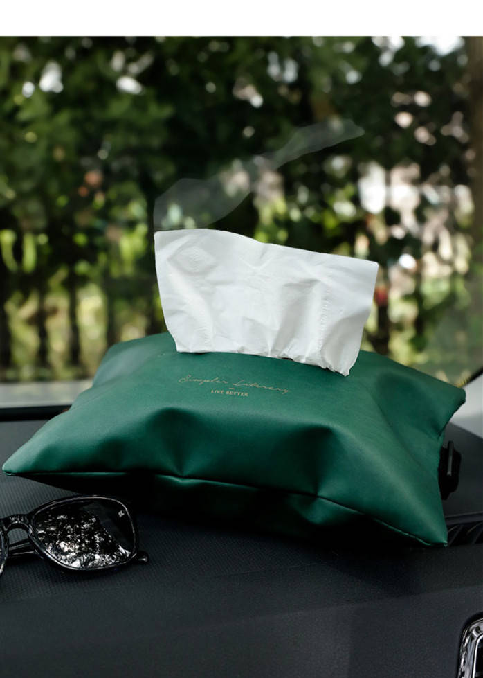 フェイクレザー ティッシュカバー 【ネコポス】ティッシュケース ティッシュバッグ 【ネコポス】ティッシュケース PUレザー ティッシュバッグ 車内用ティッシュケース 車用 車載 掛ける コンパクト [3]