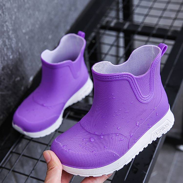 レインブーツ ショートブーツ ショート 雨靴 子供靴 黒 おしゃれ 軽い 軽量 レイン...