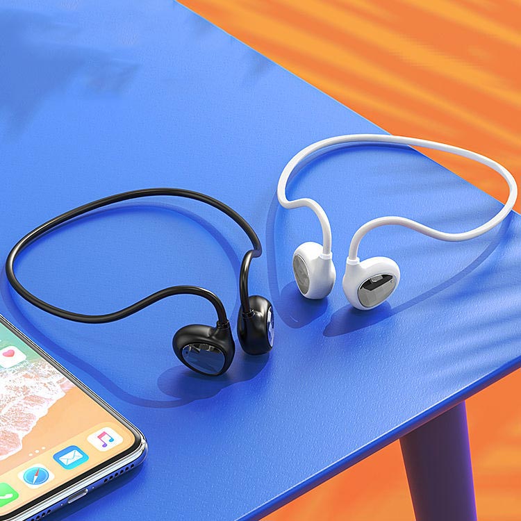 送料無料 ワイヤレスイヤホン 骨伝導イヤホン Bluetooth 5.0 イヤホン 片耳 両耳 耳掛け 軽量 ブルートゥースイヤホン 自動ペアリング 高音質 スポーツ ランニング iPhone＆Android対応 3
