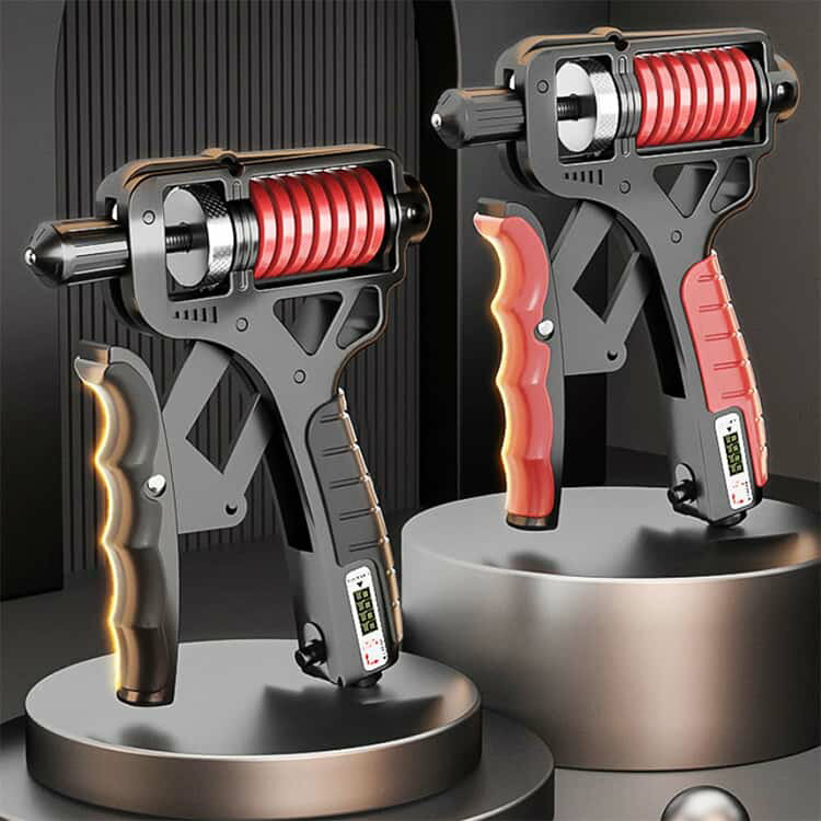 自宅トレーニング 高齢者 自動カウンター付き ハンドグリップ 握力計 器具 ハンドグリッパー リハビリ 筋トレ 握力トレーニング 握力強化 指・前腕トレーニング ハンドグリップ 丈夫